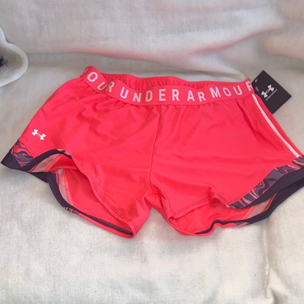 Under Armour Women's Bright Red Athletic Shorts